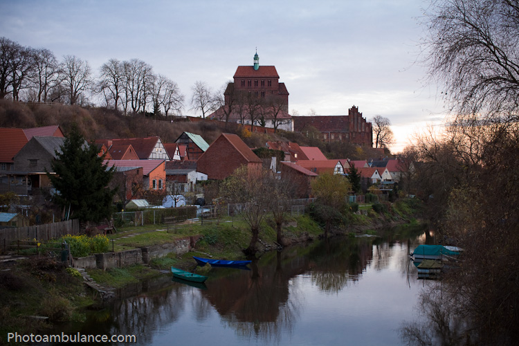Havelberger Dom und Stadtgraben
